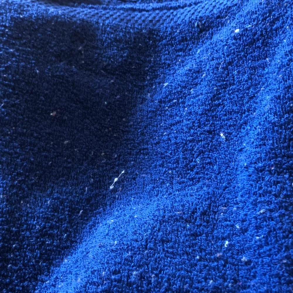Cozy Navy Blue Terry hand towel Fabric
